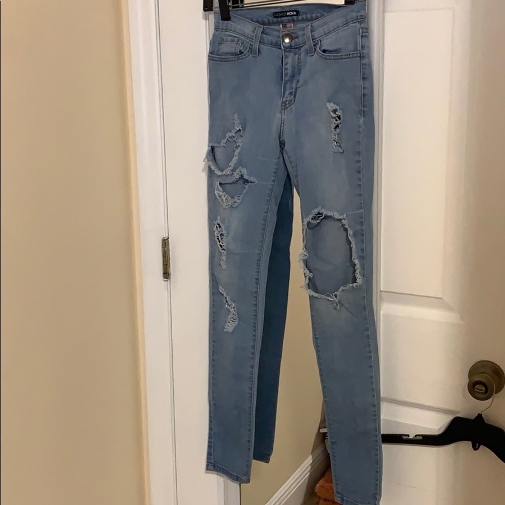 Glistening jeans- medium wash